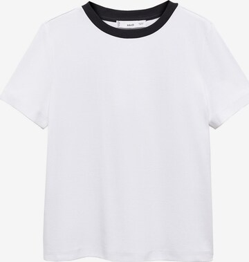 MANGO Тениска 'DOLORES' в бяло: отпред
