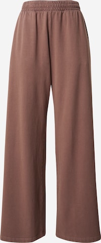 WEEKDAY Široký strih Nohavice - Hnedá: predná strana