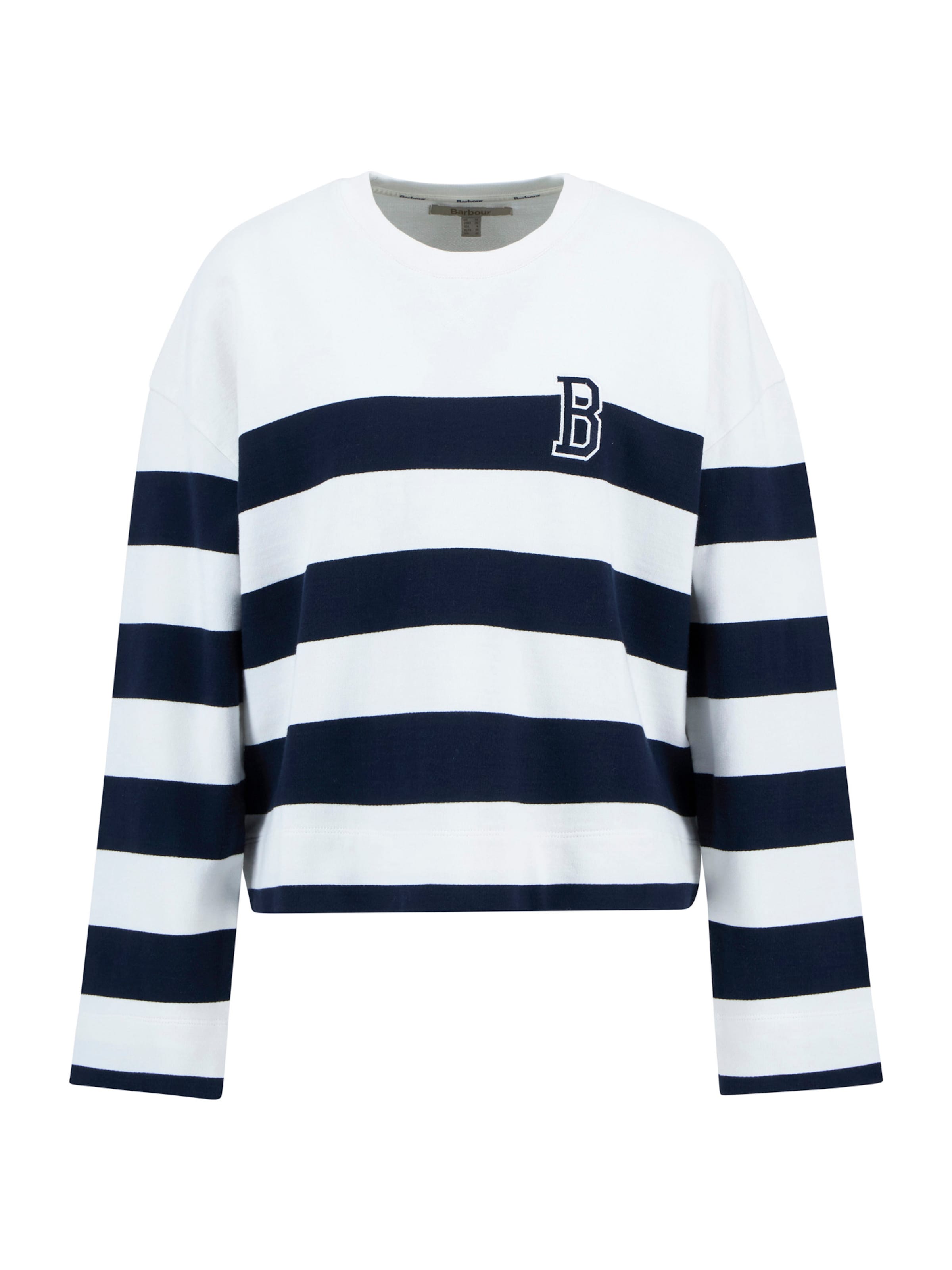 Sweat-shirt 'Faye' Barbour en blanc : devant