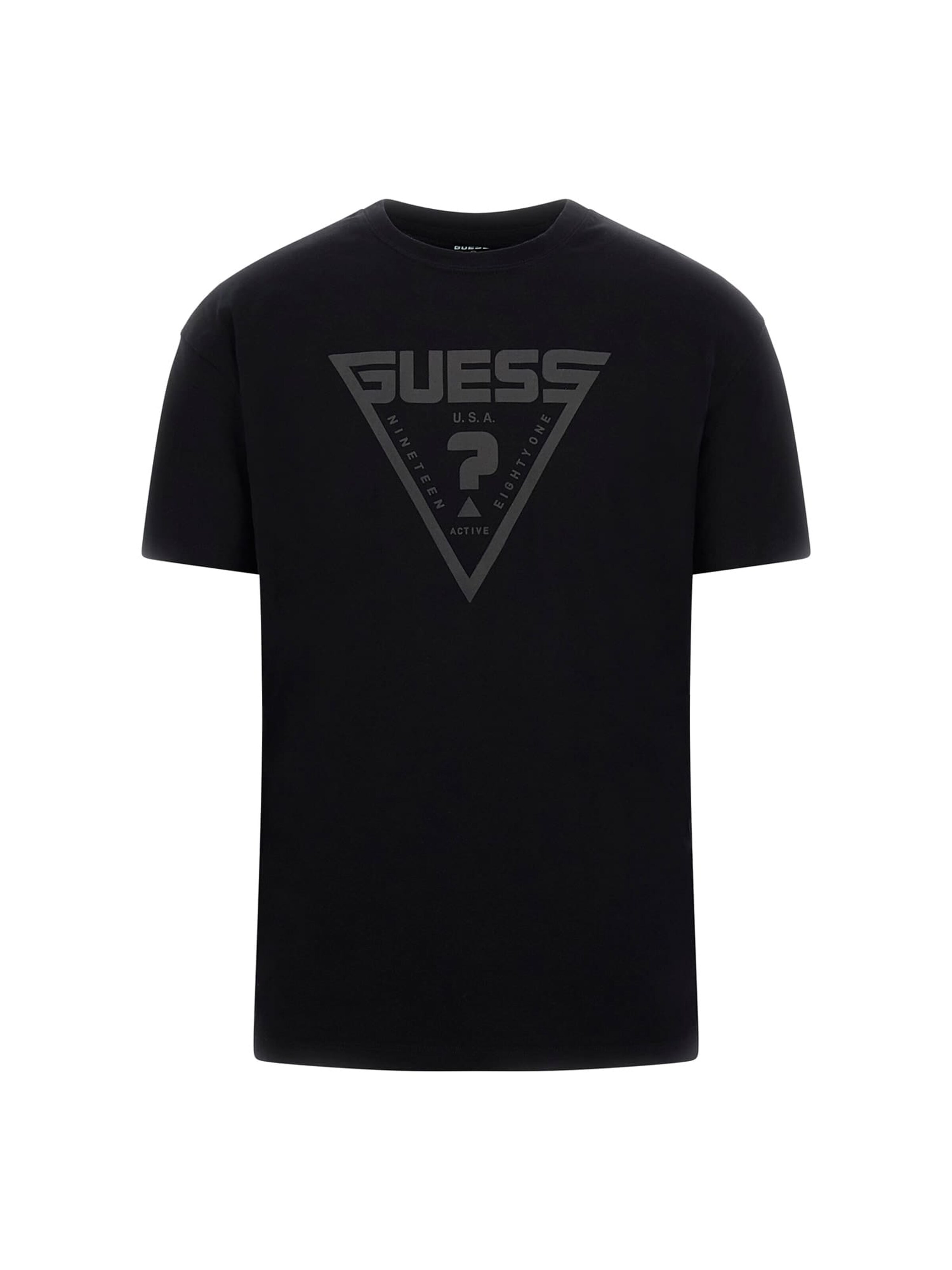 GUESS T-Shirt in Schwarz: Vorderseite