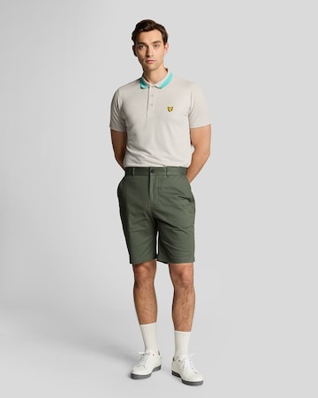 Lyle & Scott Regular Chino in Groen: voorkant