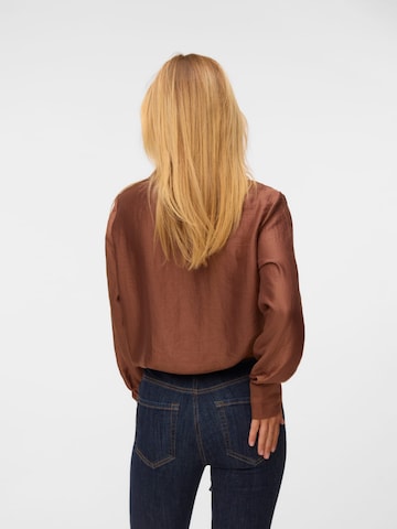 VERO MODA Blouse 'Toma' in Bruin