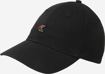 Casquette Calvin Klein en noir : devant