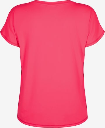 Active by Zizzi Functioneel shirt 'Abasic' in Roze