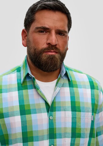 s.Oliver Red Label Big & Tall Regular fit Overhemd in Groen