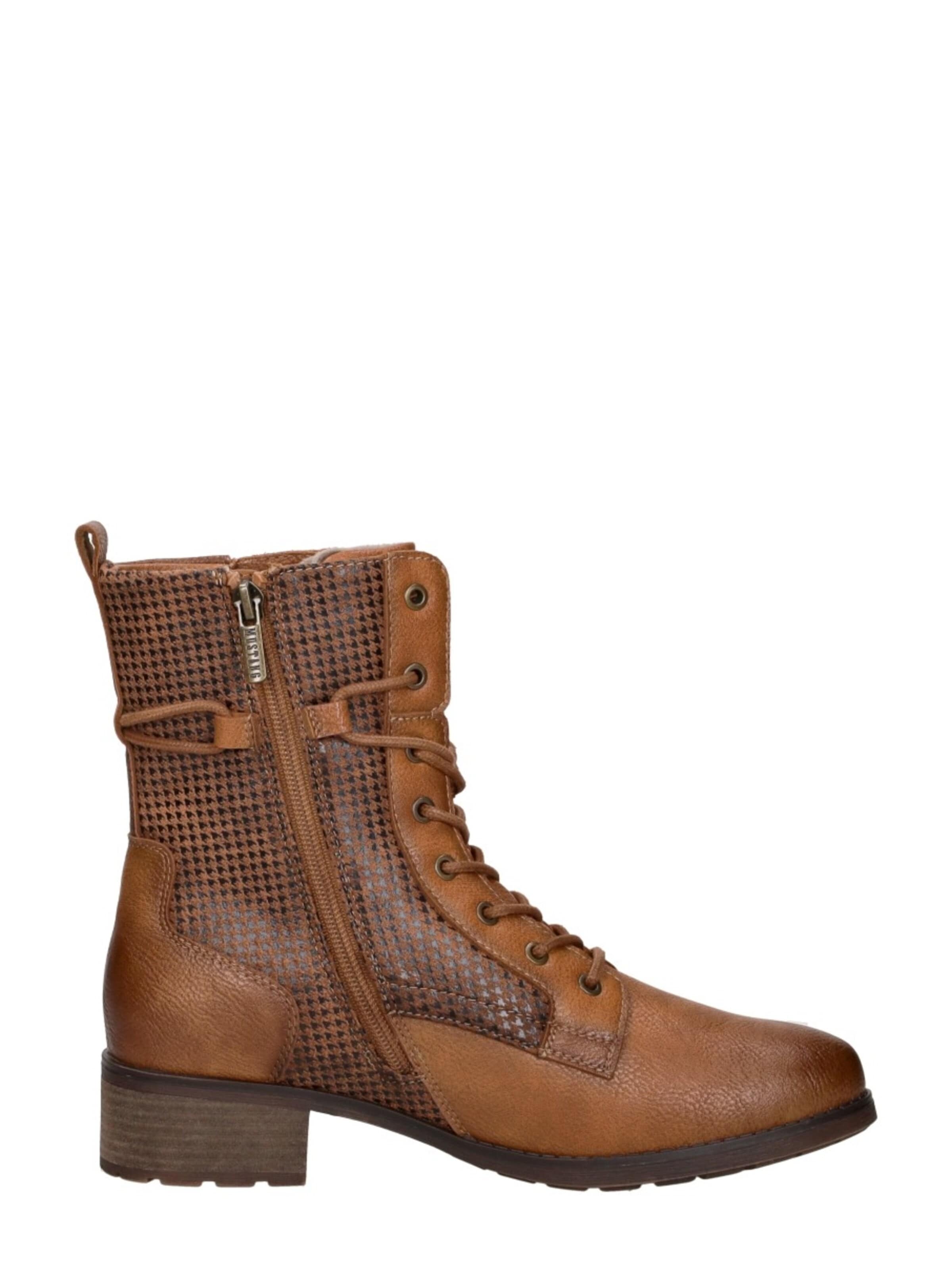 Bottines à lacets 'Veterschoenen Hoog' MUSTANG en marron