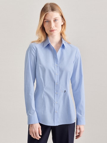 SEIDENSTICKER Blouse 'Schwarze Rose' in Blauw