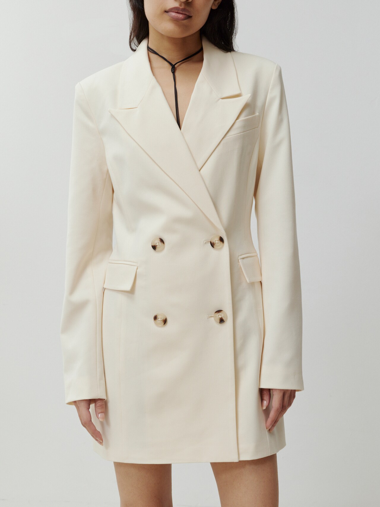 EDITED Producten Jurk 'Maxi' Offwhite