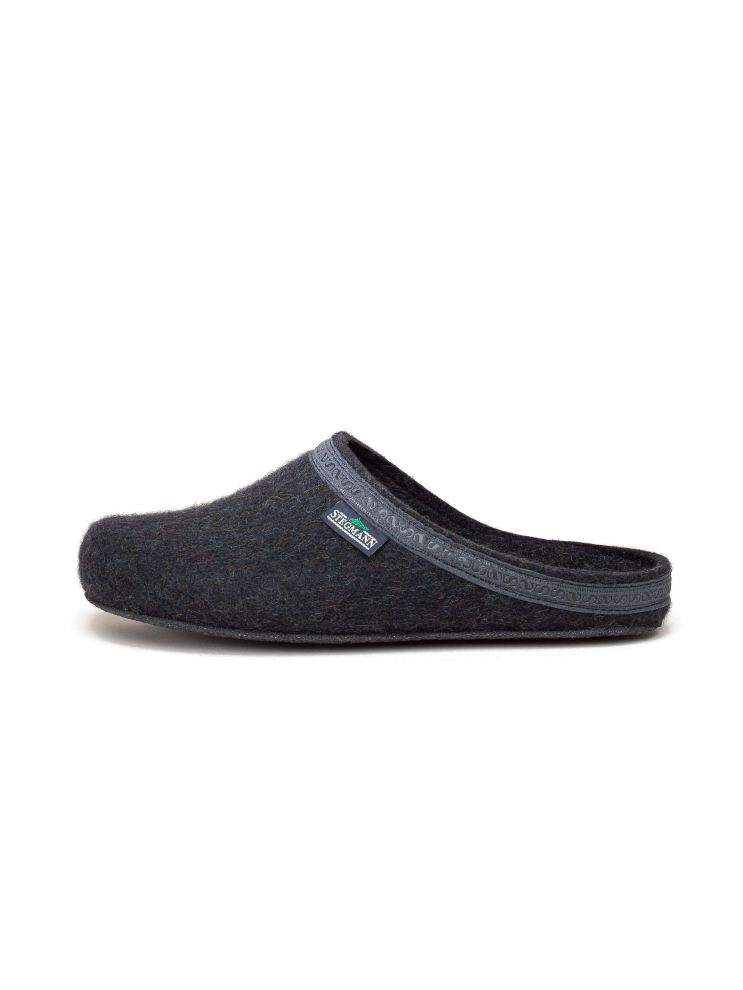 Stegmann Hausschuh 'Filzclogs Stegmann 127'‌‌‌‌ in Grau: Vorderseite