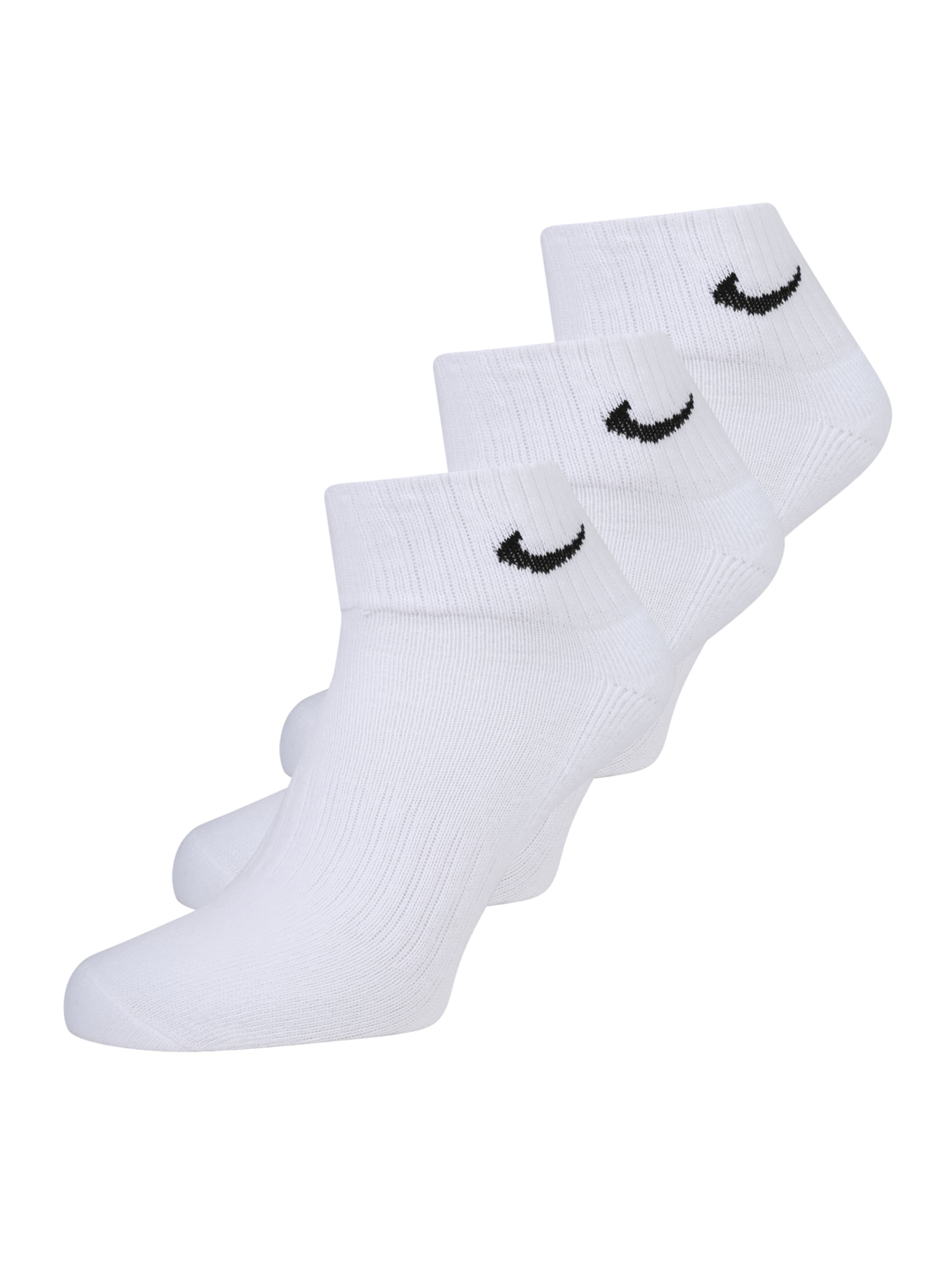 NIKE Spordisokid, värv valge: eest vaates