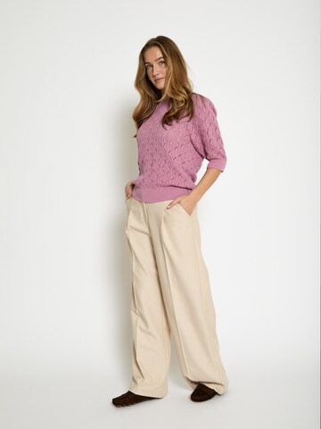 Pullover 'Lamina' di minus in lilla