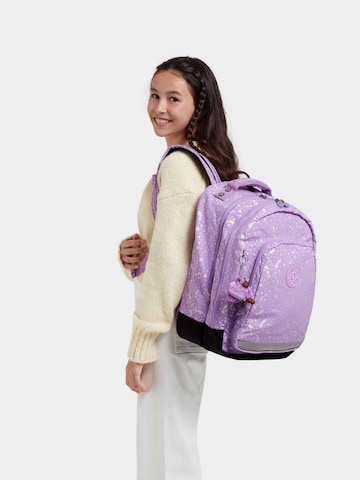 KIPLING - Mochila 'Class Room' em roxo: frente