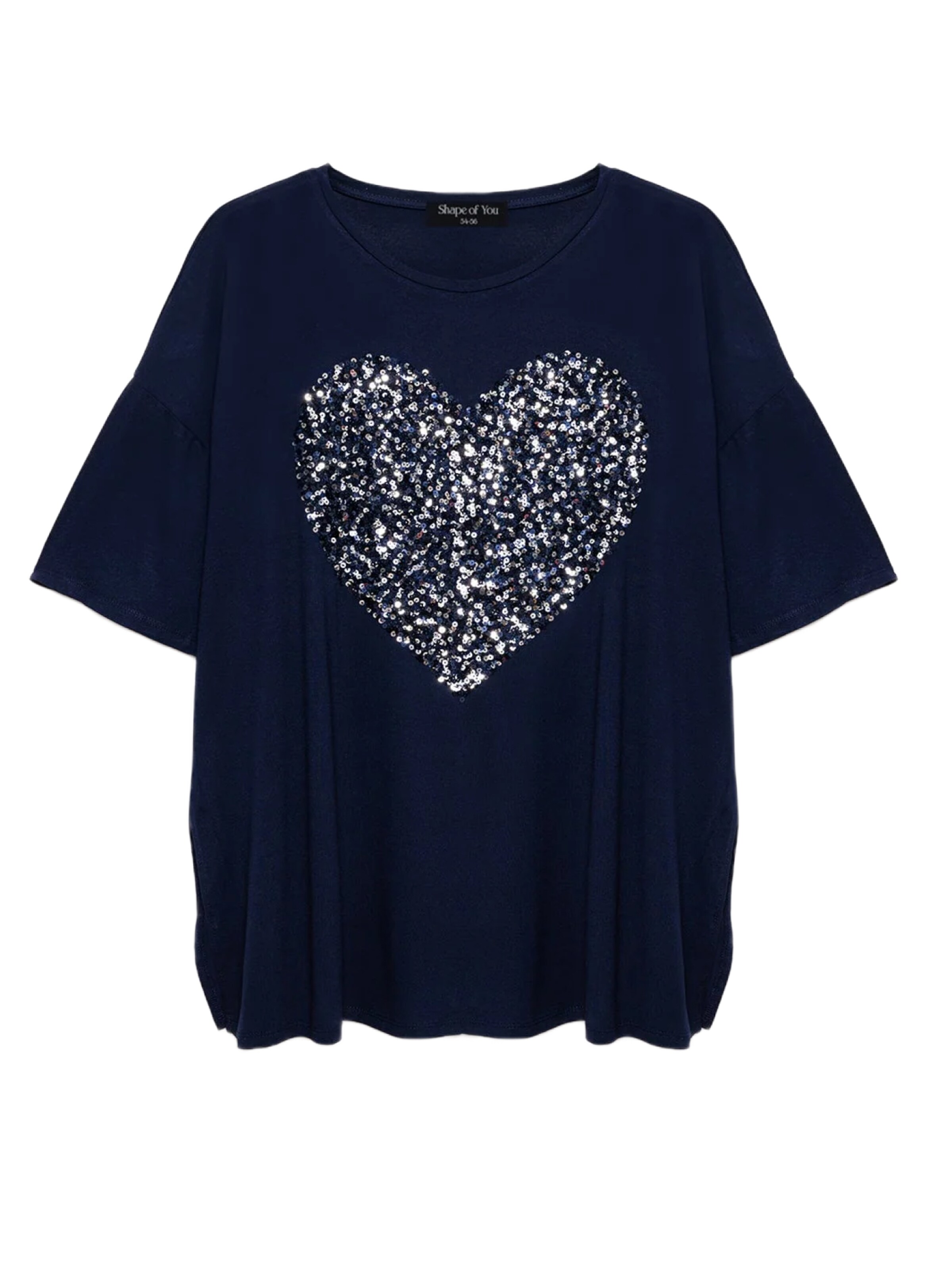 Shape Of You Shirt in Blue: front
