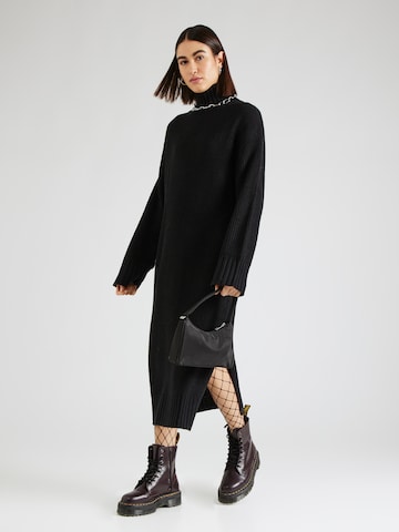 Monki Knit dress in Black