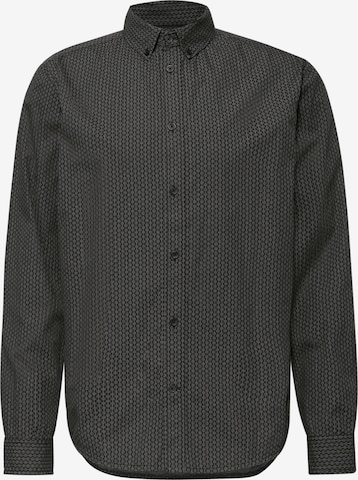 Street One MEN Hemd in Schwarz: Vorderseite