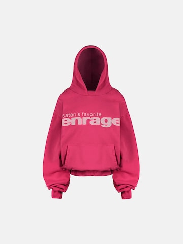 ENRAGE Sweatshirt 'THE SATAN'S FAVORITE' in Pink: front