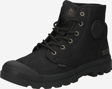 Bottines à lacets 'Pampa' Palladium en noir : devant