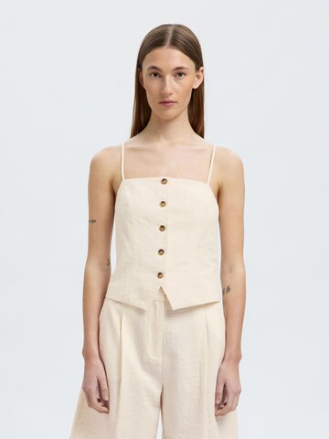 SELECTED FEMME Overdel i hvid: forside