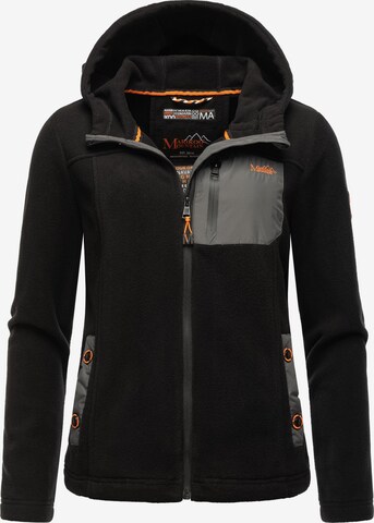 MARIKOO Fleece jacket 'Mount Iwaki' in Black: front