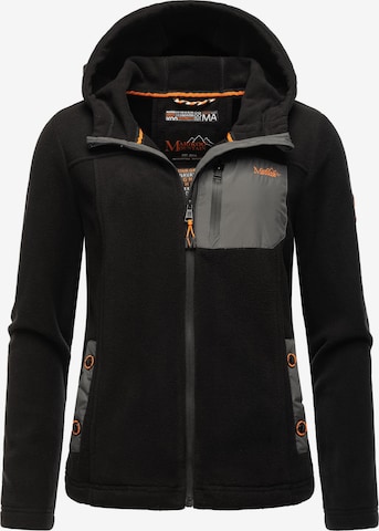 MARIKOO Fleece Jacket 'Mount Iwaki' in Black: front