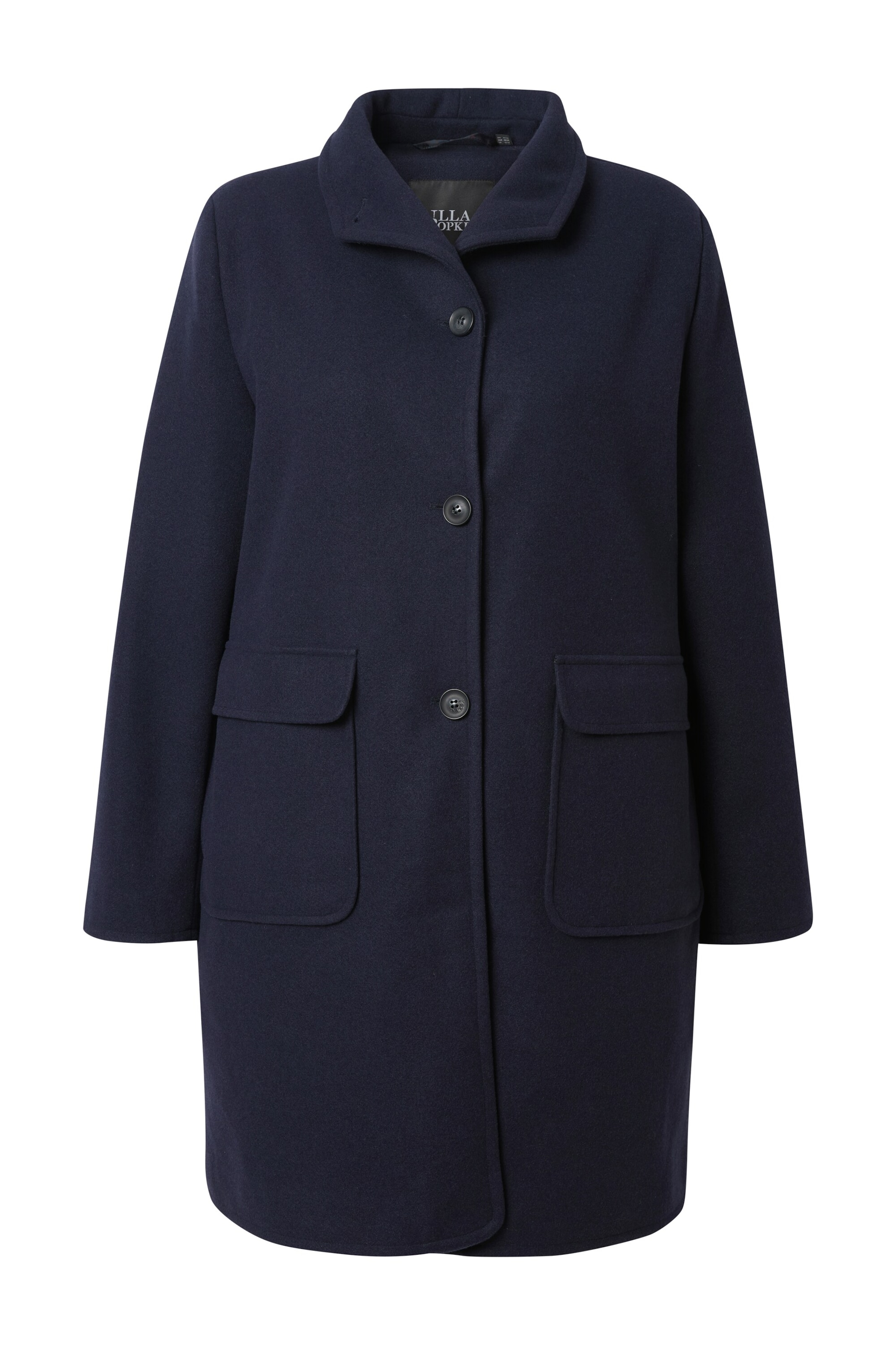 Ulla Popken Tussenmantel in Blauw: voorkant