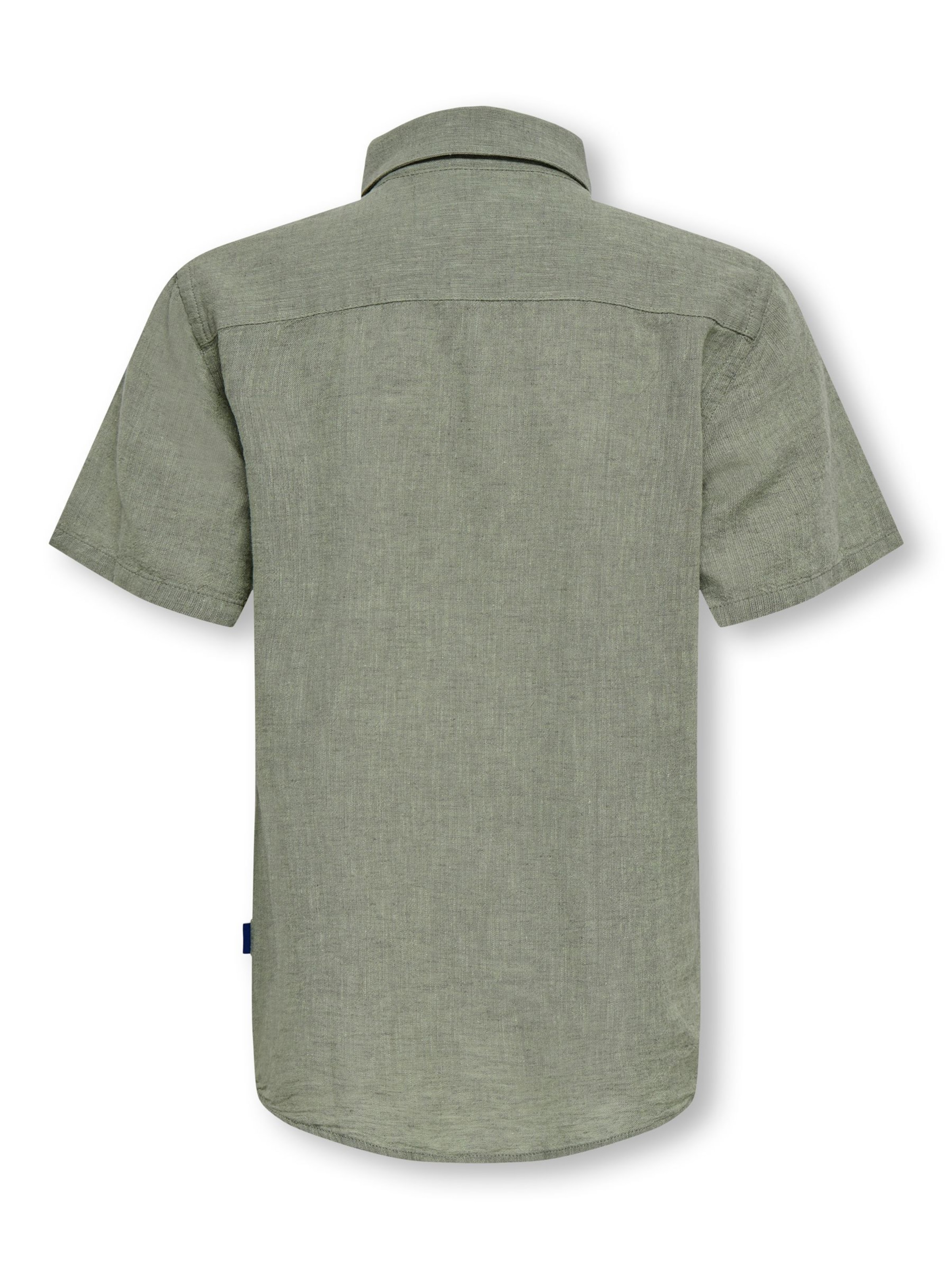 Coupe slim Chemise 'OSJCaiden' Only & Sons Junior en vert