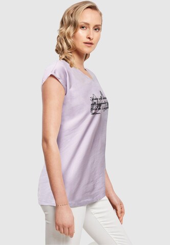 T-shirt 'Spring Saying' Merchcode en violet