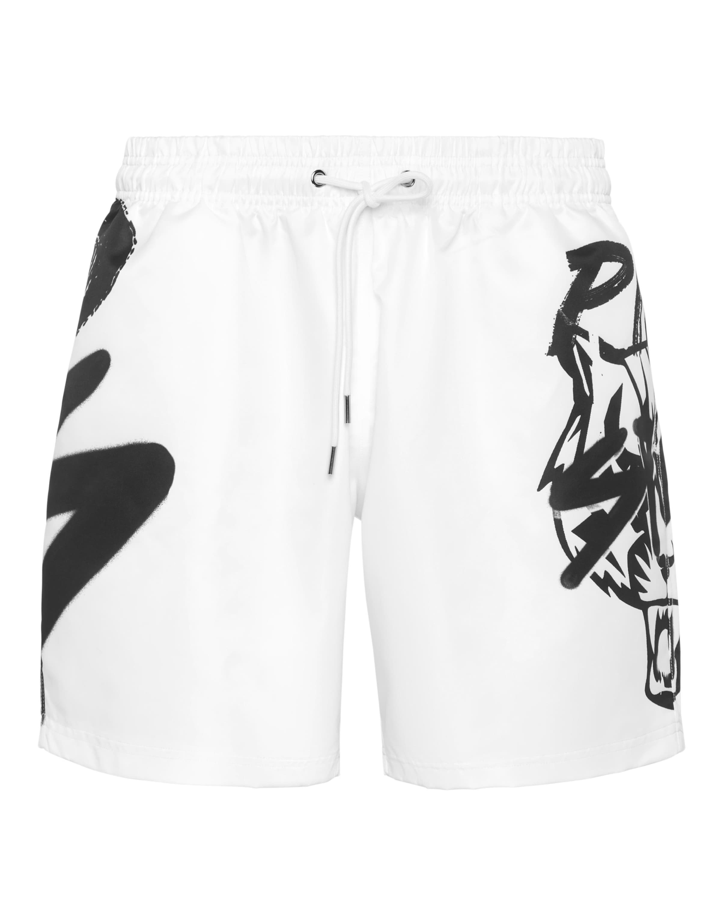 Plein Sport Regular Broek in Wit: voorkant