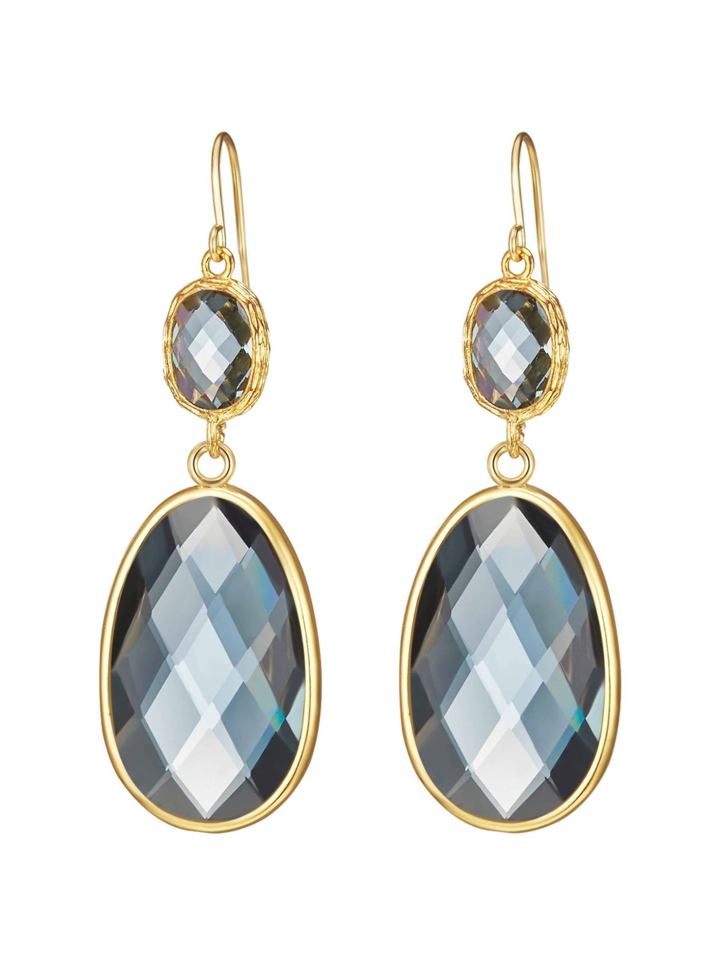 Orecchini di Lulu & Jane in oro: frontale