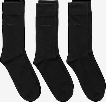 Chaussettes GANT en noir : devant