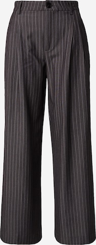 pilka JDY Plačios klešnės Klostuotos kelnės 'JDYGRACE': priekis