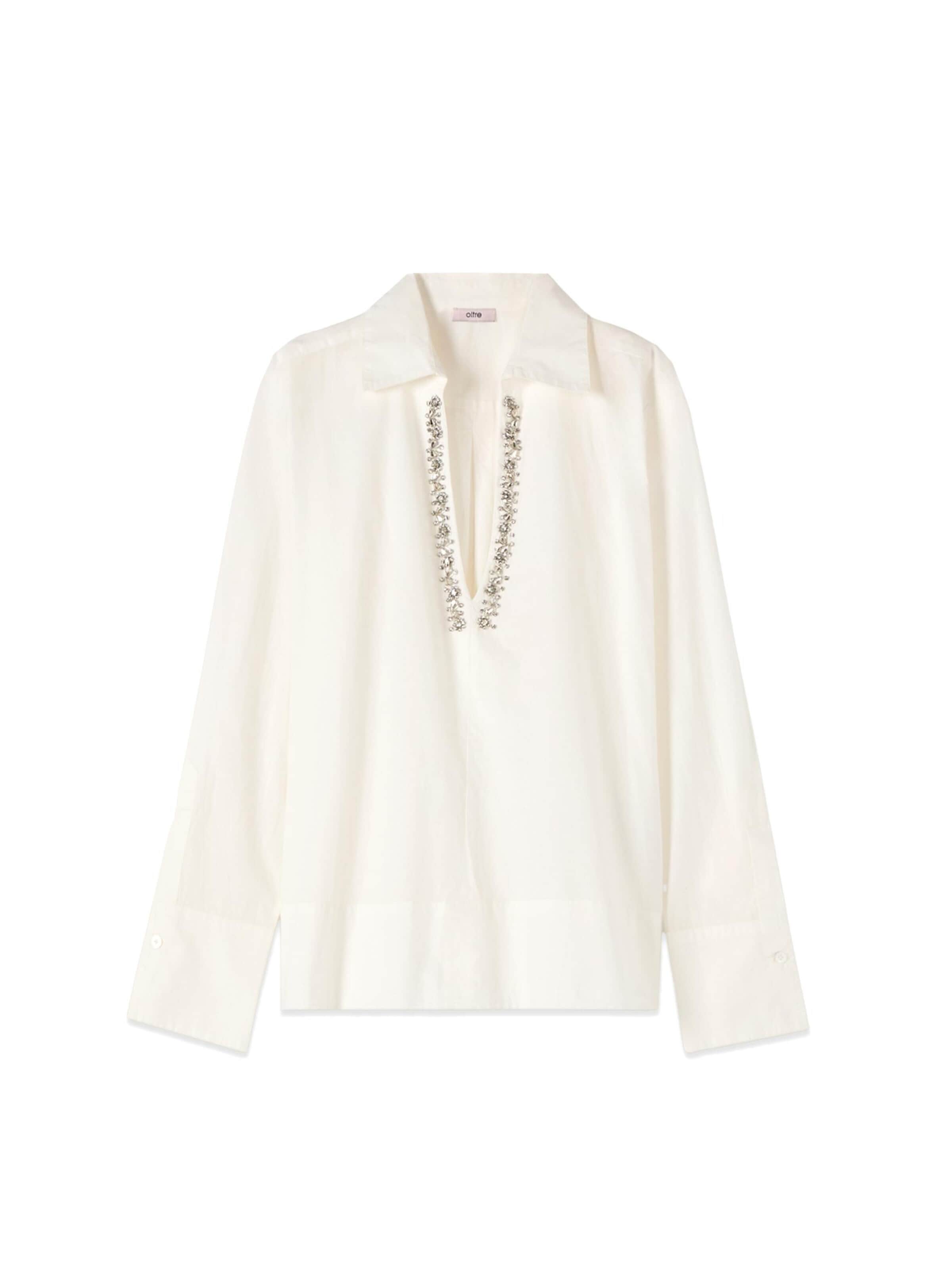 oltre Blouse in Wit: voorkant