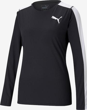 PUMA Sportief sweatshirt in Zwart: voorkant