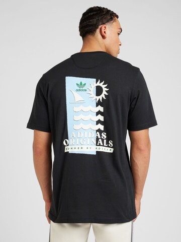 ADIDAS ORIGINALS - Camiseta en negro: frente