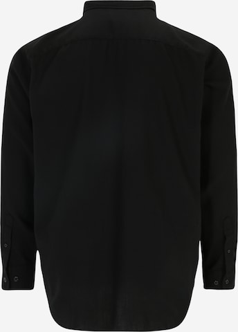 Jack & Jones Plus Regular fit Button Up Shirt 'CHASER JOSHUA' in Black