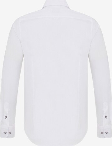DENIM CULTURE Klasický střih Košile 'AURIENNE' – bílá