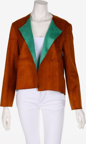Weili Zheng Jacket & Coat in S in Brown: front