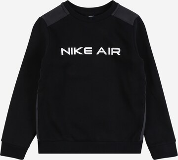 Bluză de molton de la Nike Sportswear pe negru: față