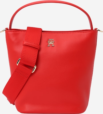 TOMMY HILFIGER - Mala de ombro 'ESSENTIAL' em vermelho: frente