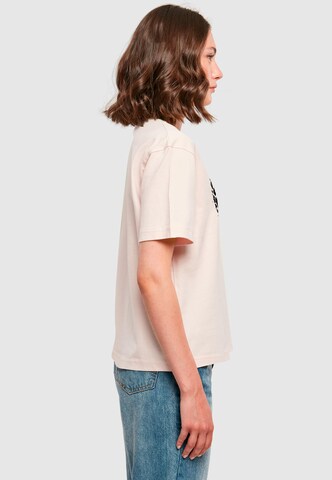 Merchcode Shirt 'Leopard Heart' in Pink