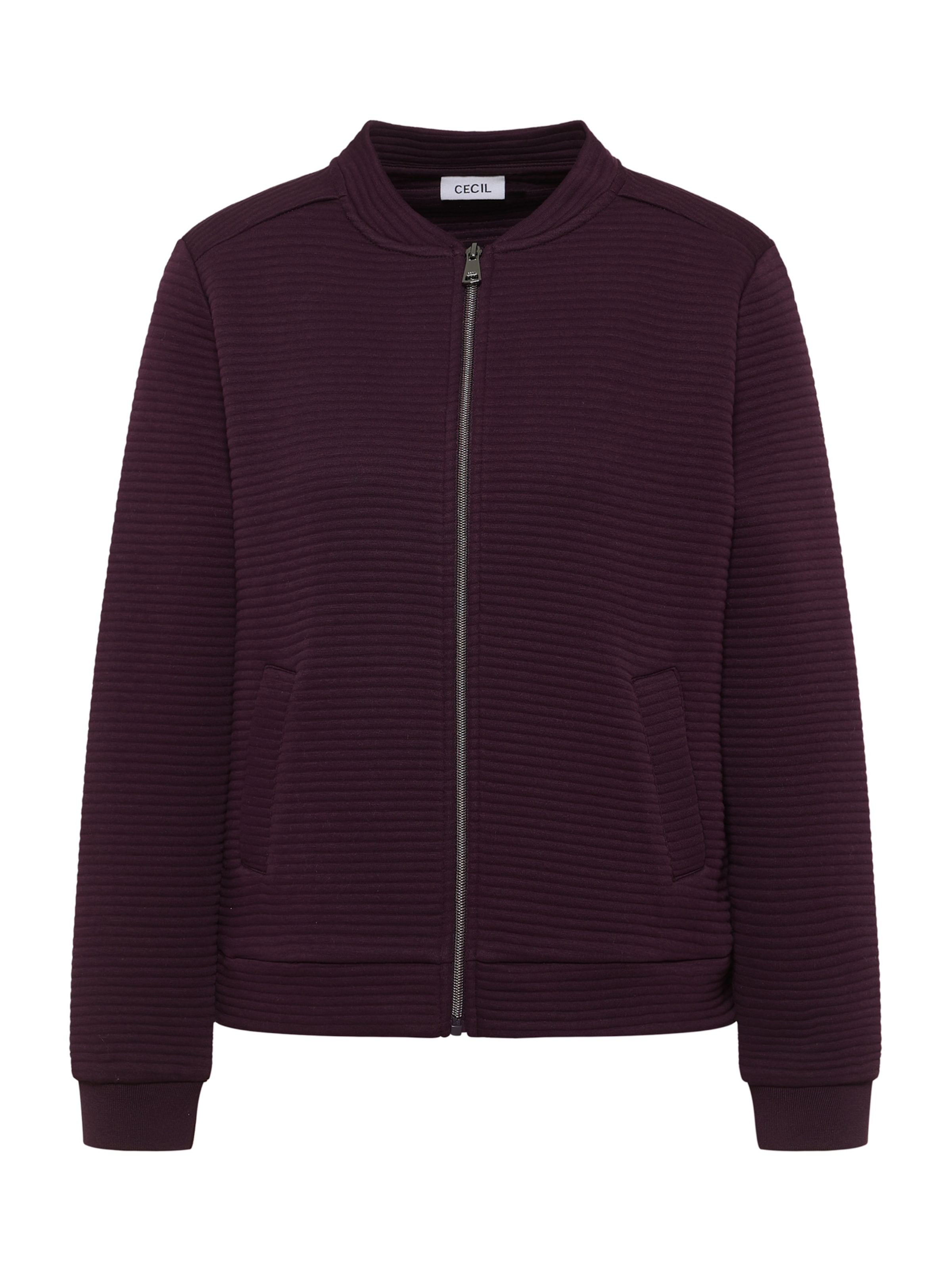 CECIL Sweatjacke in Lila: Vorderseite