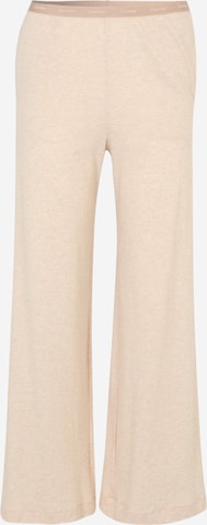 Calvin Klein Underwear Wide Leg Bukser i beige: forside