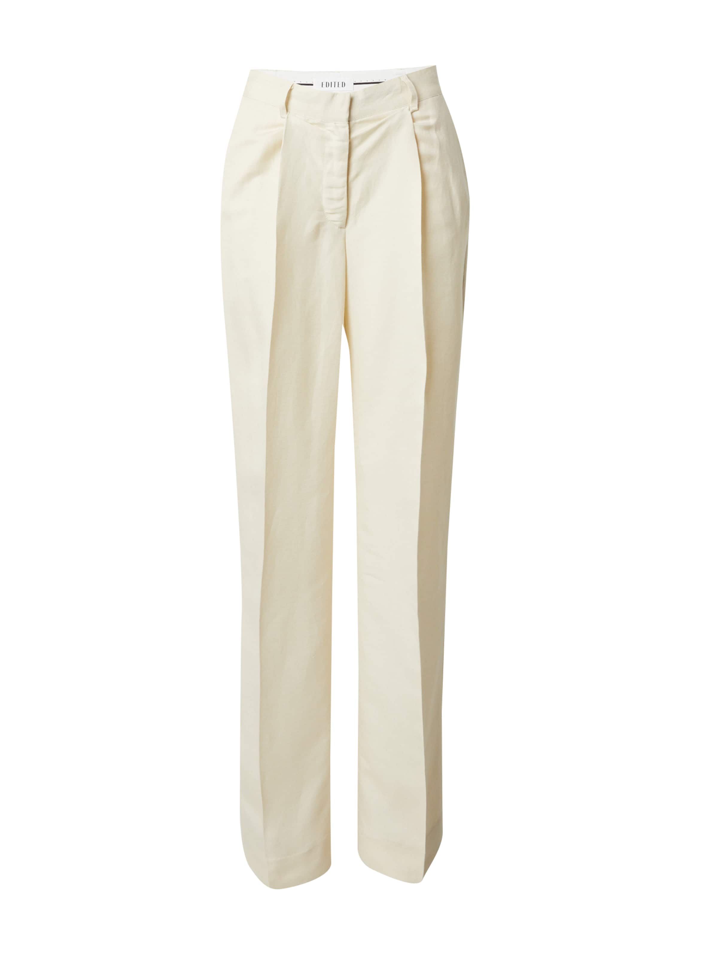 regular Pantaloni con pieghe 'Ariane' di EDITED in bianco: frontale