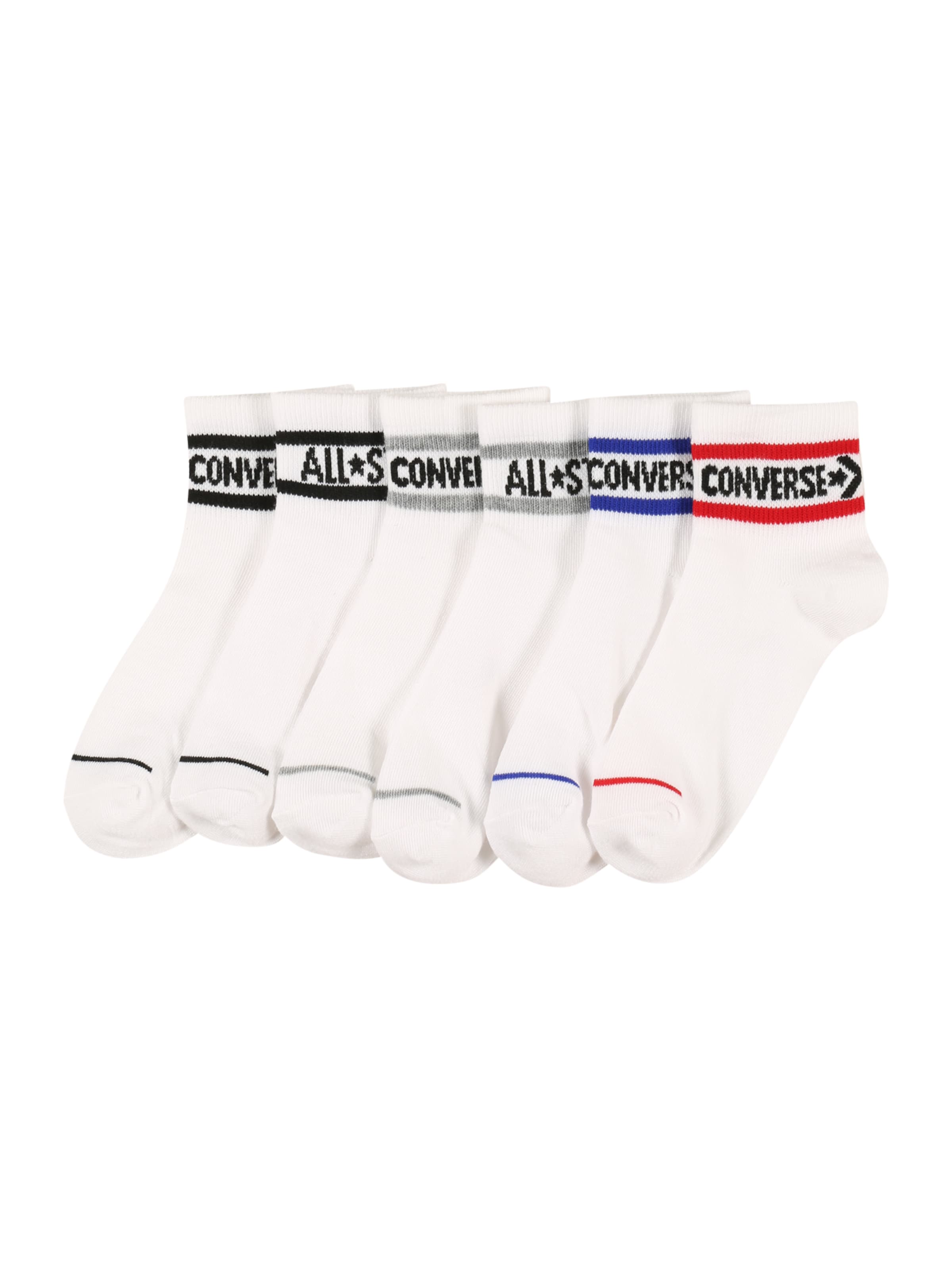 CONVERSE Къси чорапи в бяло: отпред