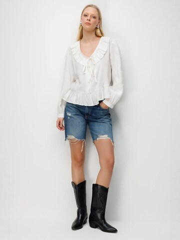 Camicia da donna di MixRay in beige