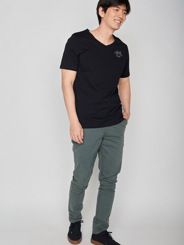 GREENBOMB Shirt 'Bike Ride On' in Black: front