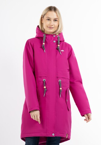 Parka d’hiver Schmuddelwedda en rose : devant