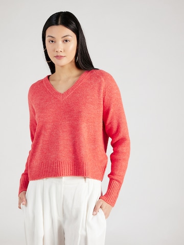 Pull-over 'ELLYLEFILE' VERO MODA en rouge : devant