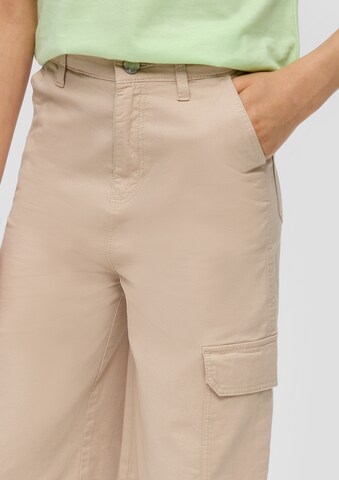s.Oliver Wide Leg Hose in Braun