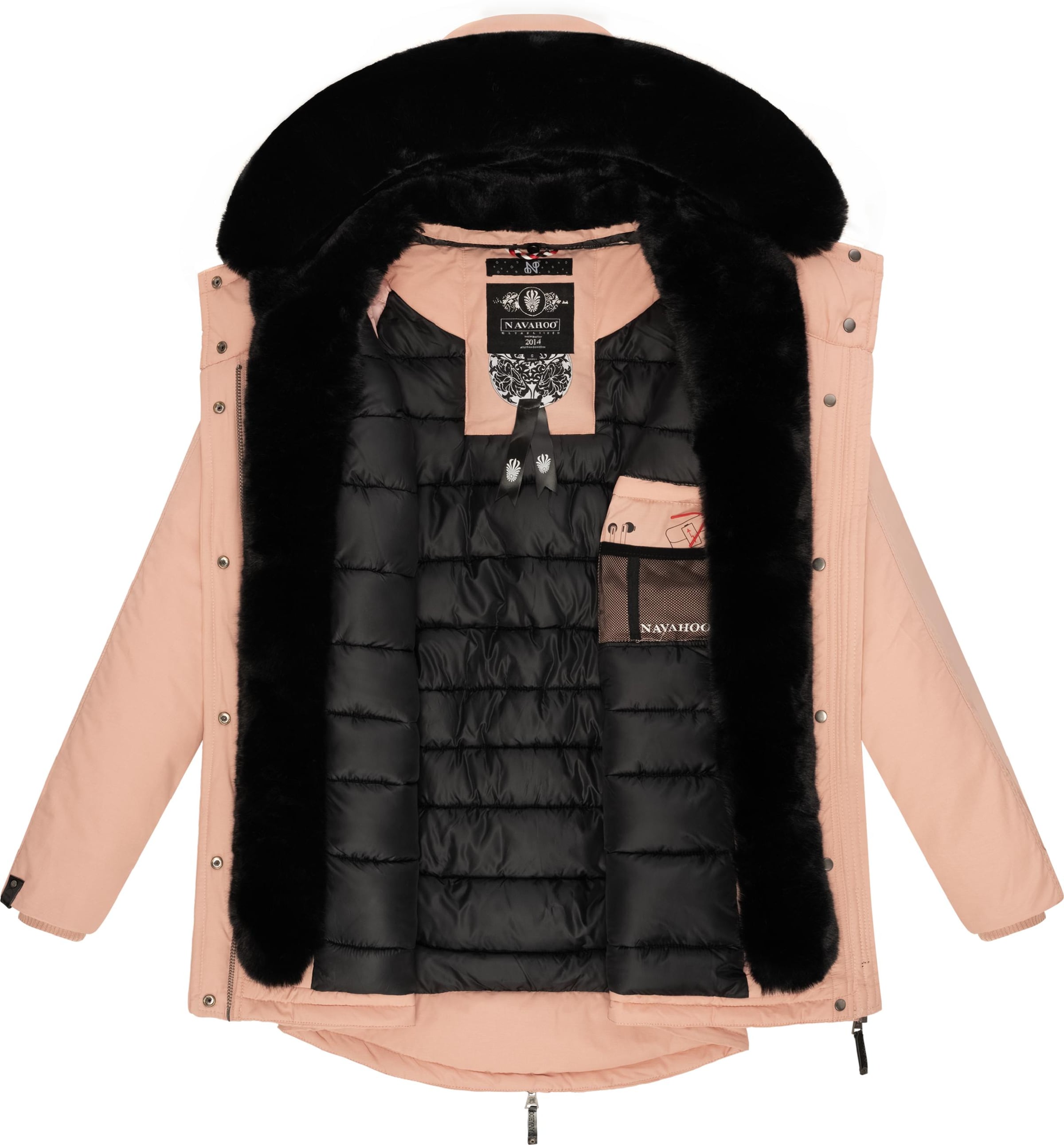 NAVAHOO Vinterparkas i rosa